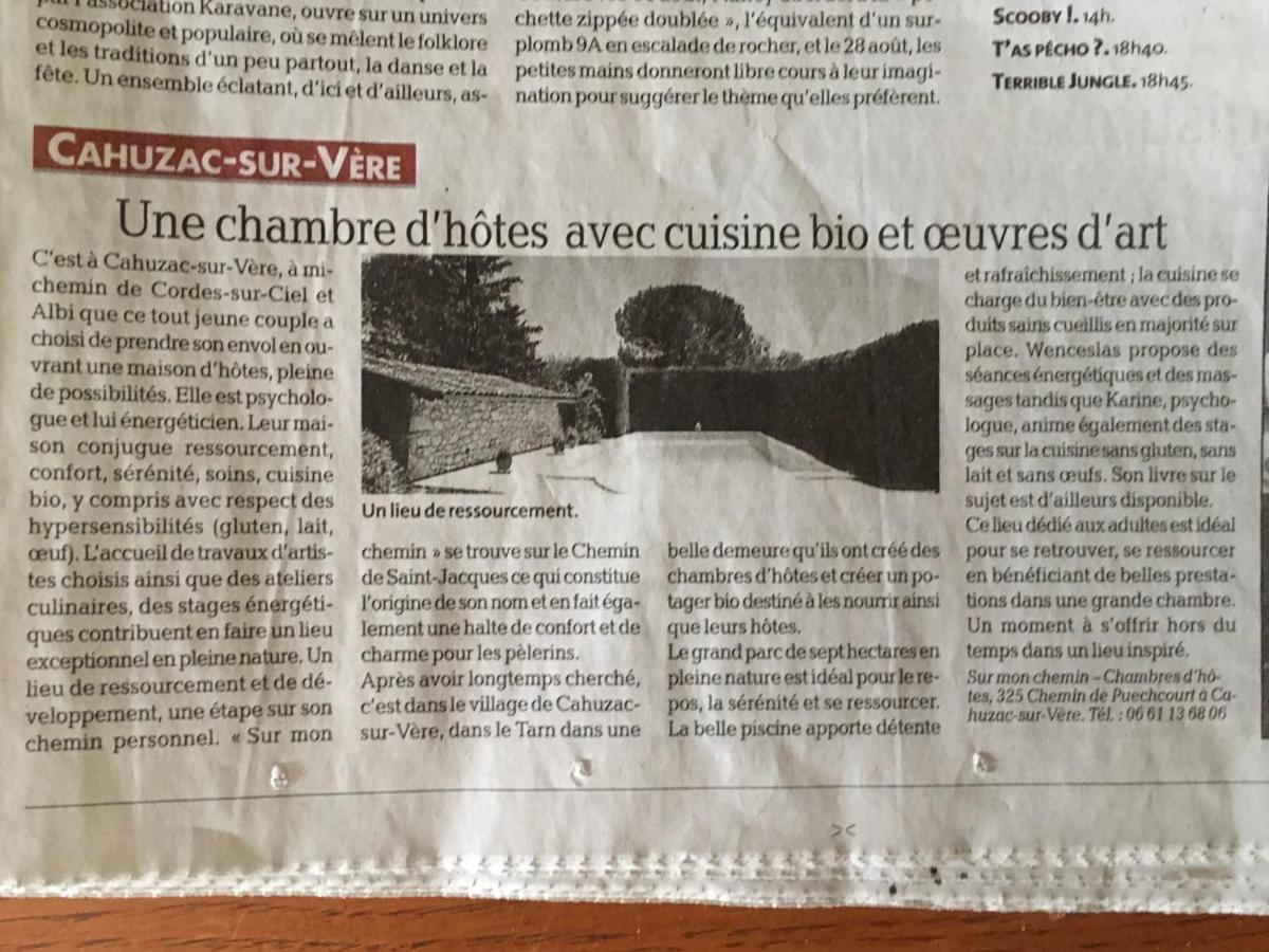 Sur Mon Chemin Chambres D'Hotes Cahuzac-sur-Vère Kültér fotó